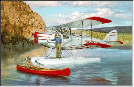 Fox Moth at Redrock - Click to return to the art of Robert Bradford